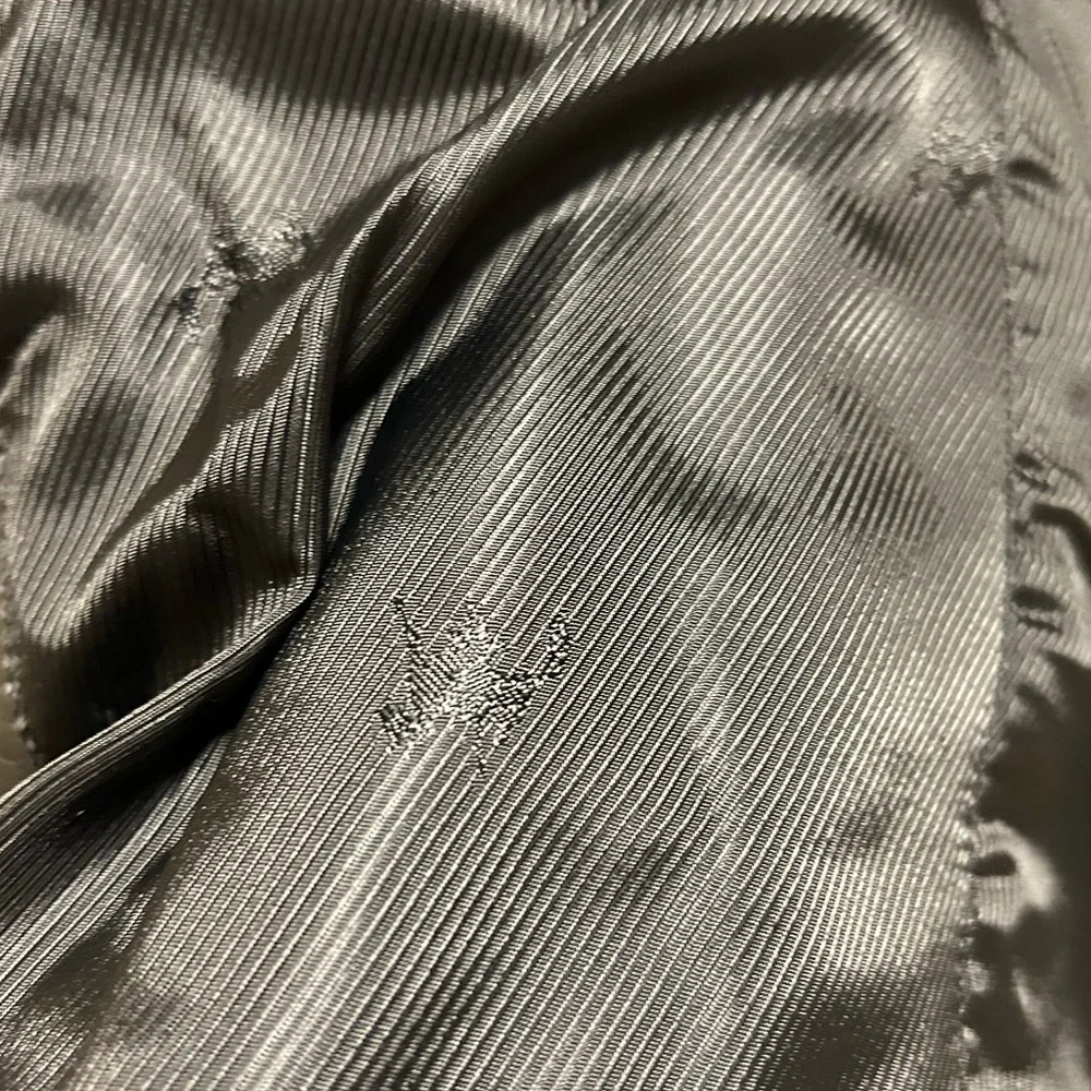 Leather jacket with faux Chinchilla trim - Picture 5 of 9